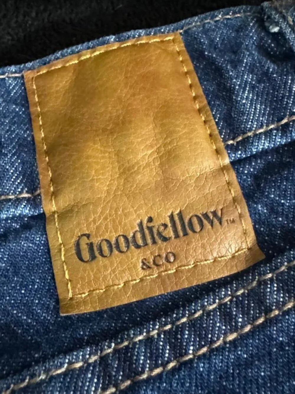 Goodfellow & Co Straight Leg Dark Wash Jeans 38x30 Worn Once